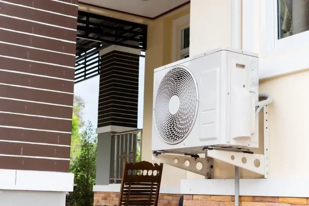 Newly maintained heat pump in Portland.