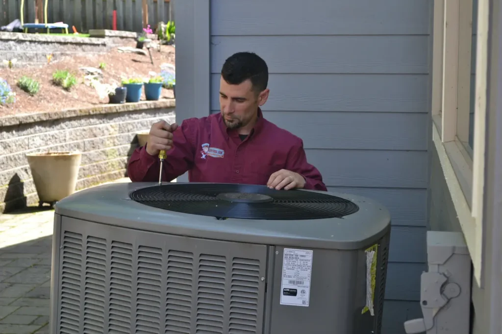 Technician replaced an AC in Portland Home